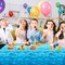 3 Pieces Ocean Waves Water Print Plastic Table Cover Ocean Party